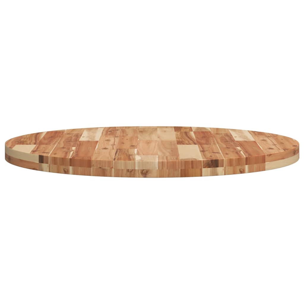 vidaXL Tischplatte Rund Ø80x4 cm Massivholz Akazie