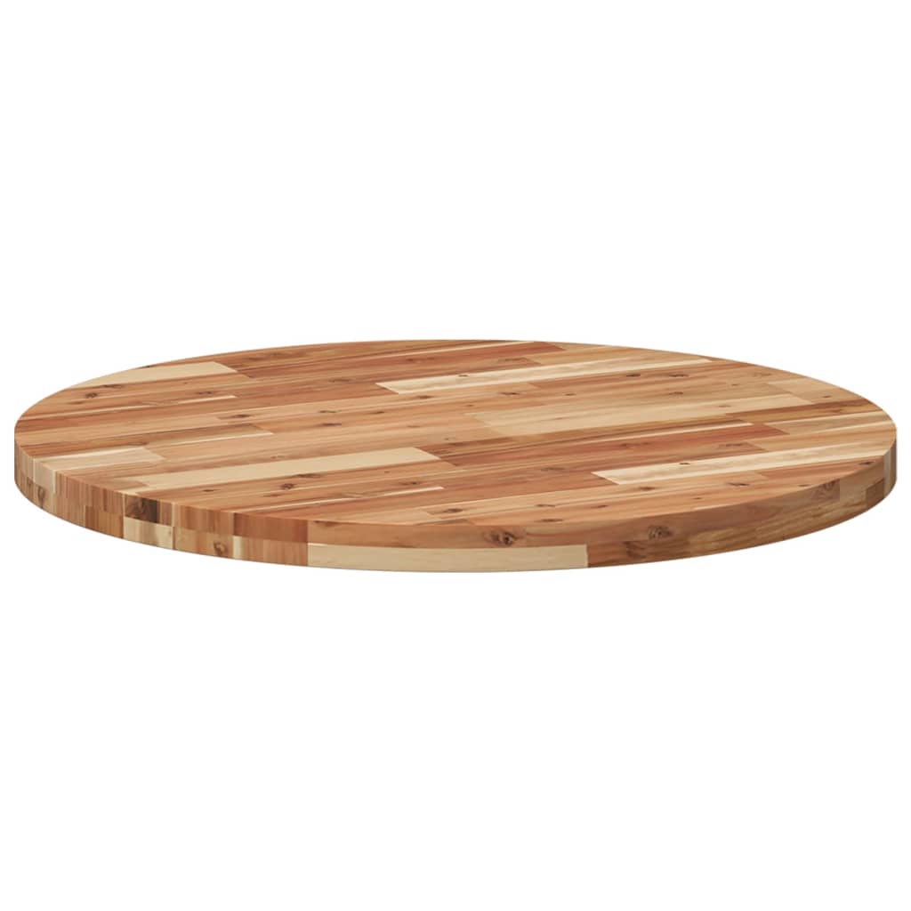 vidaXL Tischplatte Rund Ø80x4 cm Massivholz Akazie