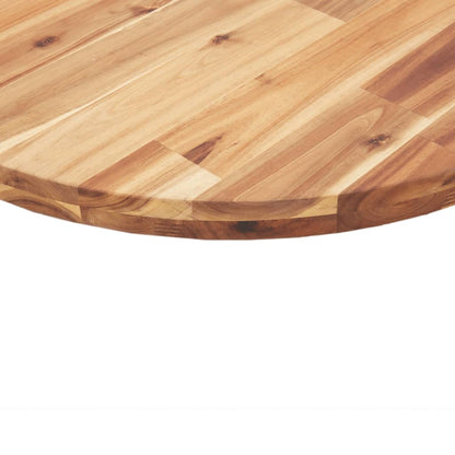 vidaXL Tischplatte Rund Ø80x4 cm Massivholz Akazie