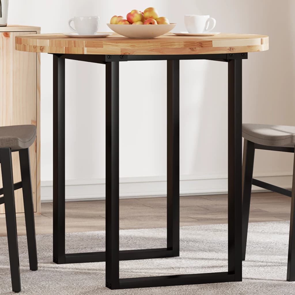 vidaXL Tischplatte Rund Ø80x4 cm Massivholz Akazie