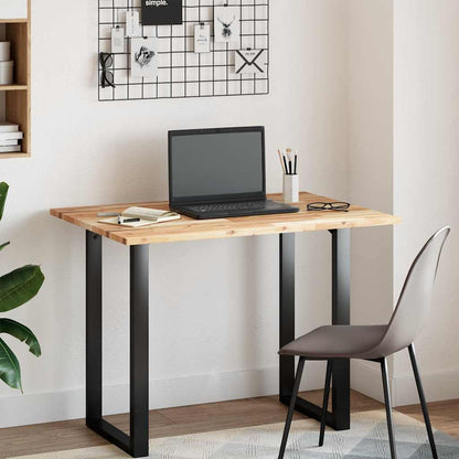 vidaXL Tischplatte Rechteckig 80x70x2 cm Massivholz Akazie