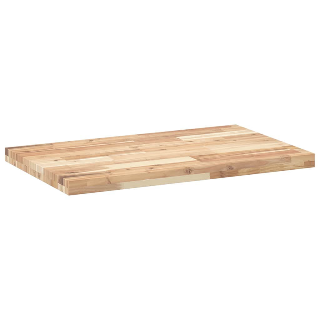 vidaXL Plateau de table rectangulaire 60x50x4 cm en bois massif d'acacia