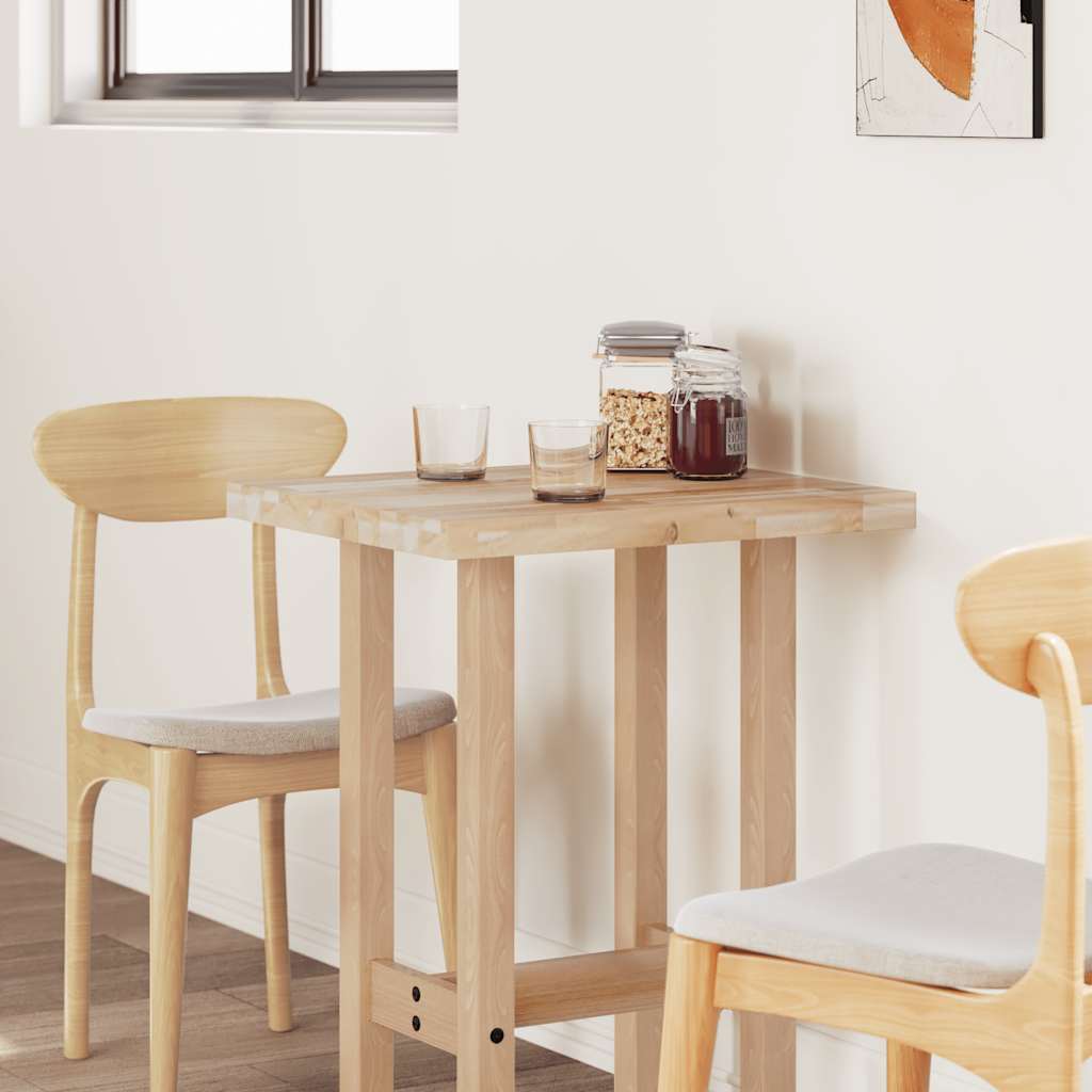 vidaXL Tischplatte Rechteckig 80x50x4 cm Massivholz Akazie