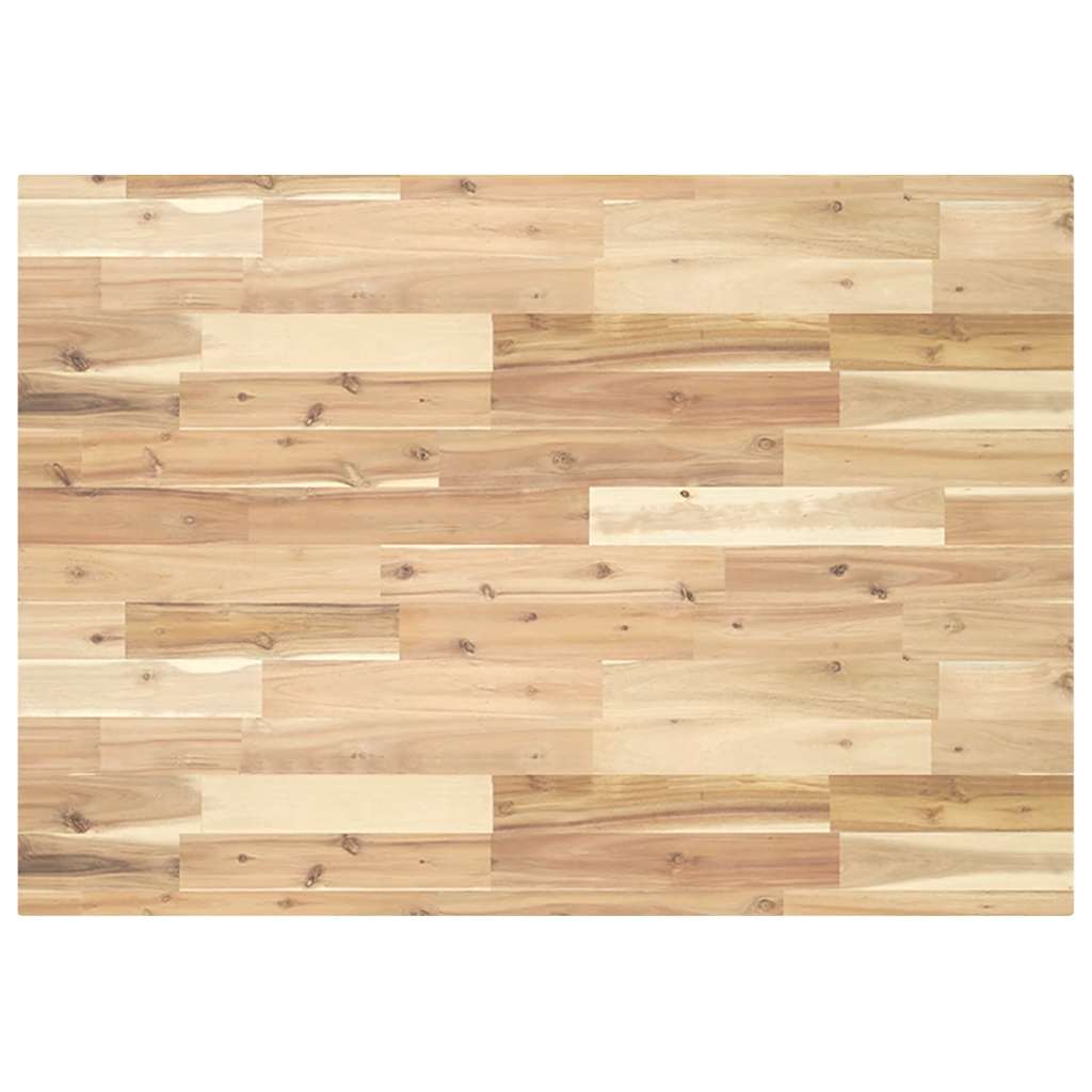 vidaXL Tischplatte Rechteckig 120x70x4 cm Massivholz Akazie