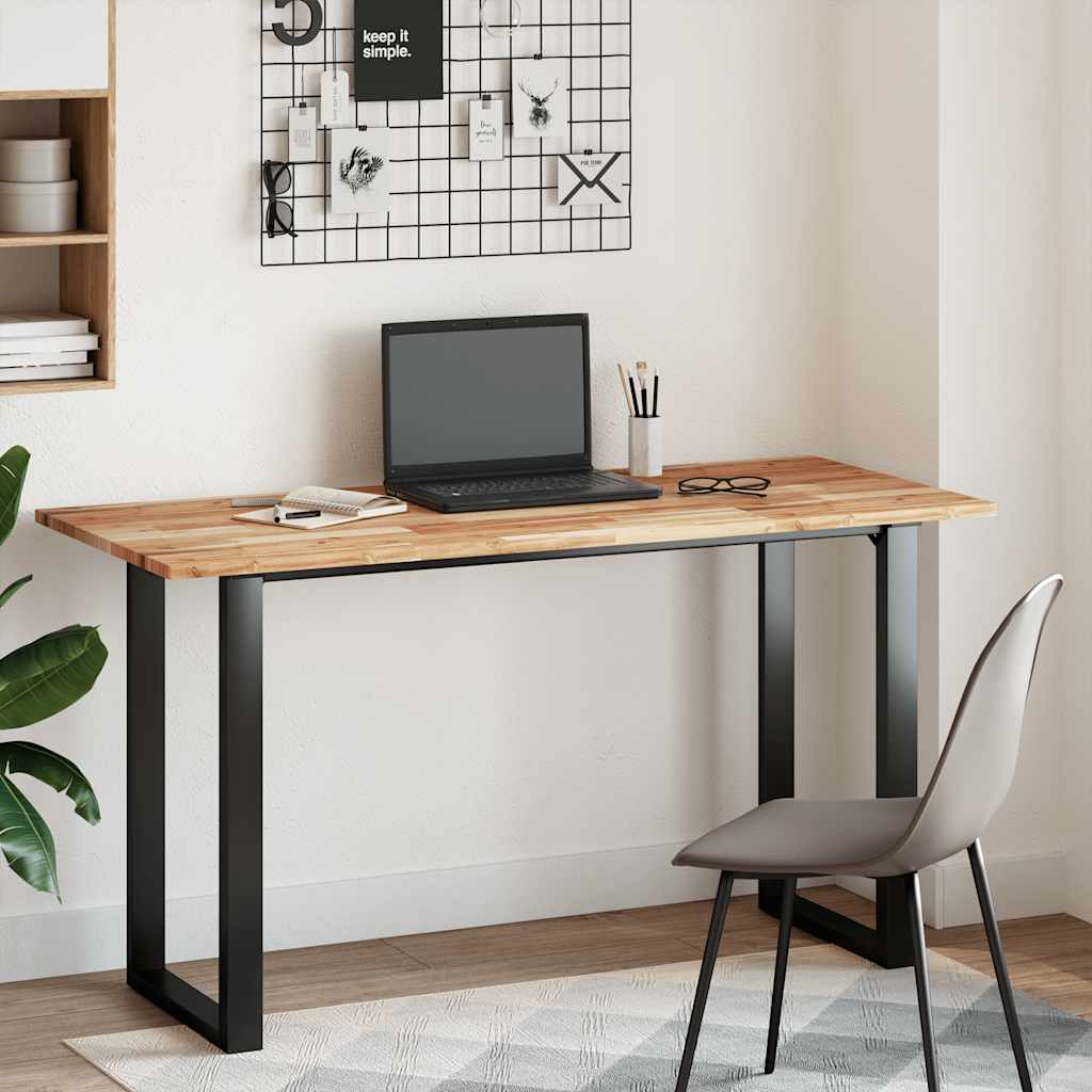 vidaXL Tischplatte Rechteckig 140x60x2 cm Massivholz Akazie
