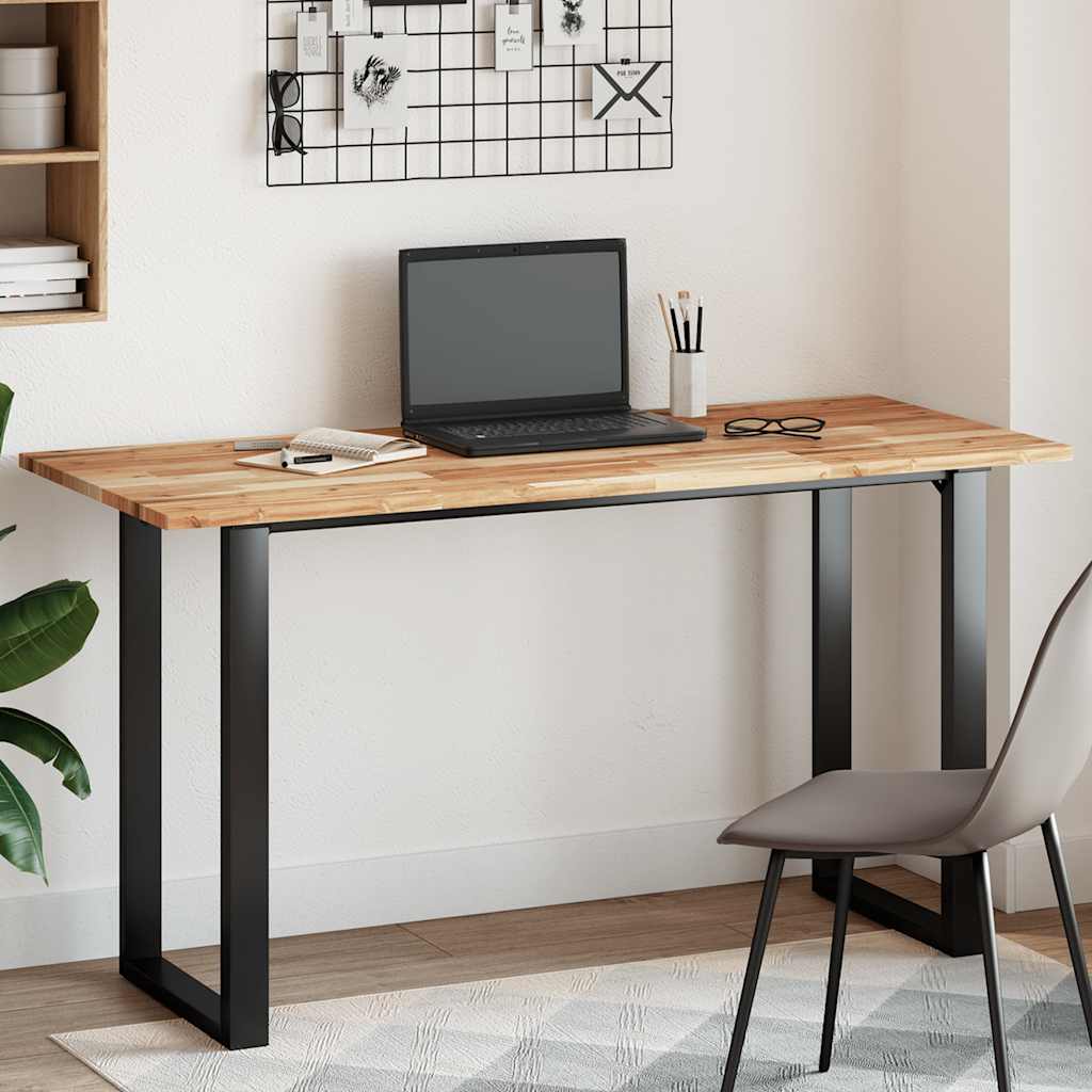 vidaXL Tischplatte Rechteckig 140x60x2 cm Massivholz Akazie
