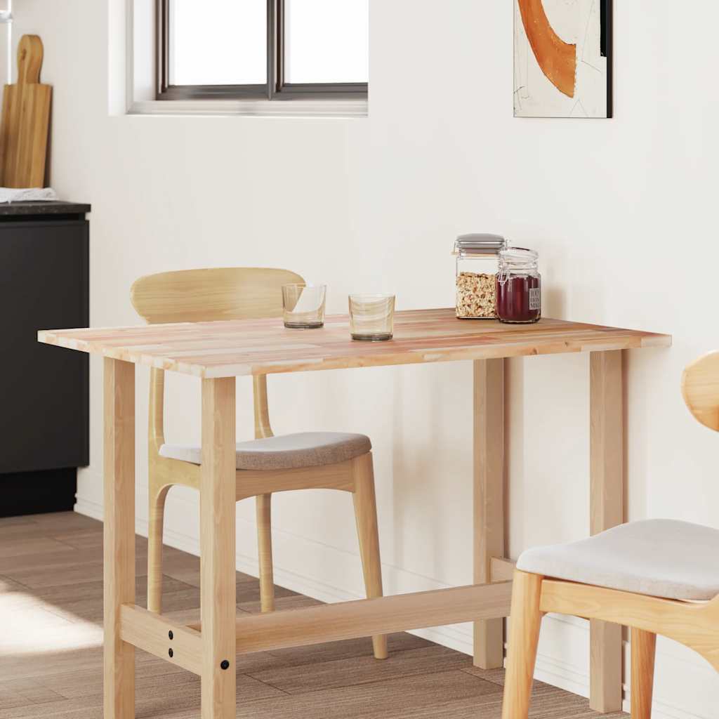 vidaXL Tischplatte Rechteckig 80x70x2 cm Massivholz Akazie