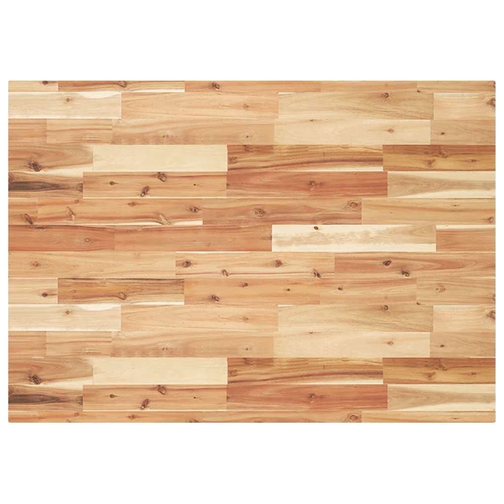 vidaXL Tischplatte Rechteckig 80x70x4 cm Massivholz Akazie