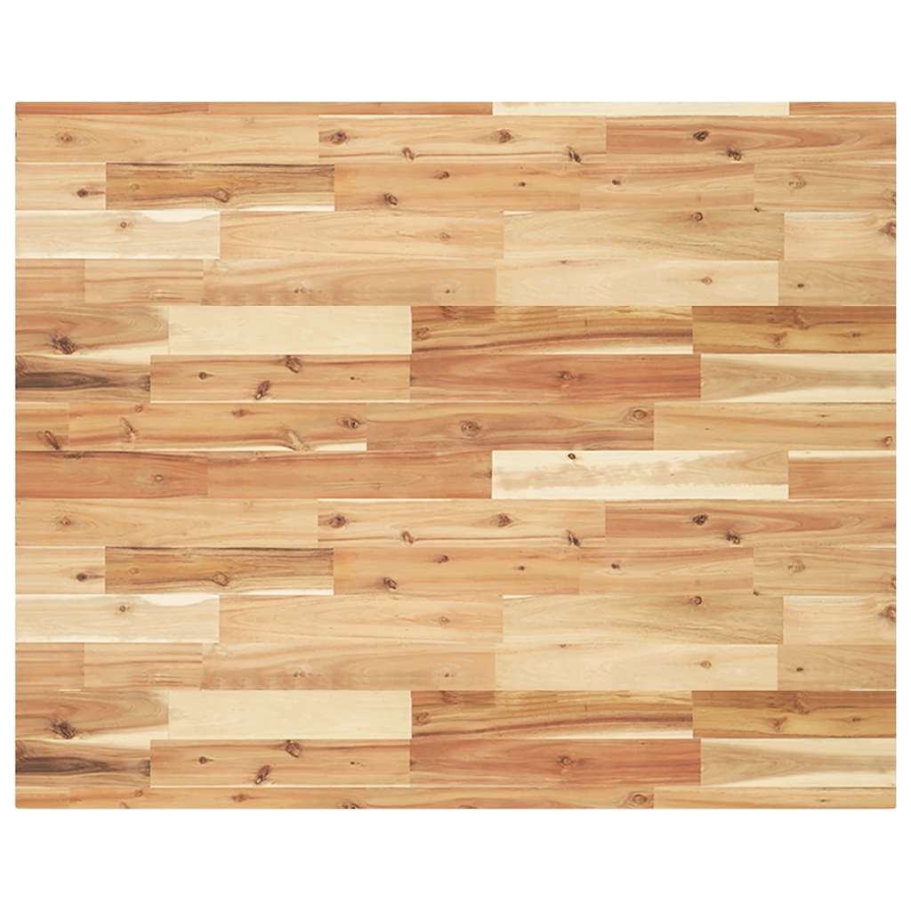vidaXL Tischplatte Rechteckig 100x80x4 cm Massivholz Akazie