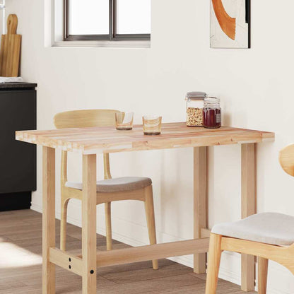 vidaXL Tischplatte Rechteckig 100x80x4 cm Massivholz Akazie