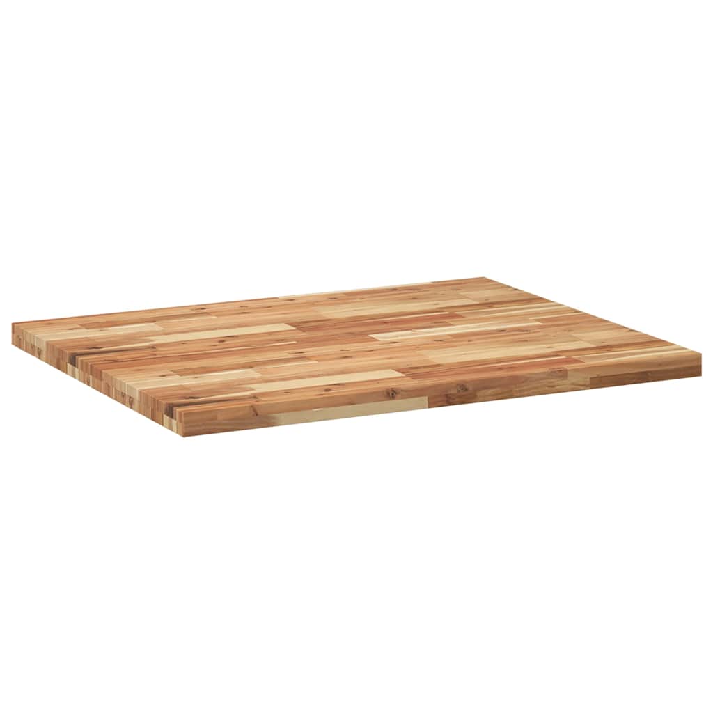 vidaXL Tischplatte Rechteckig 100x80x4 cm Massivholz Akazie