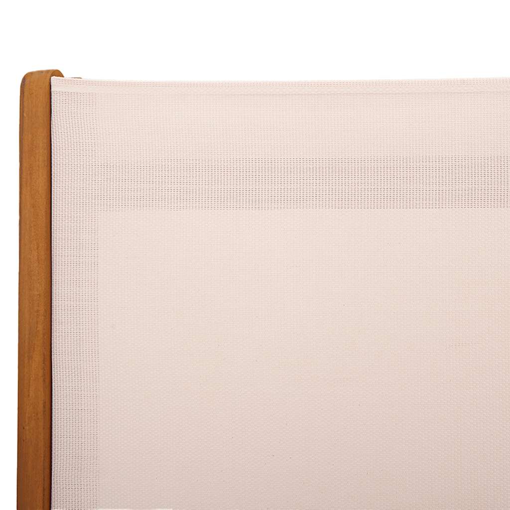 vidaXL Gartenstühle 2 Stk. Klappbar Massivholz Akazie und Textilene