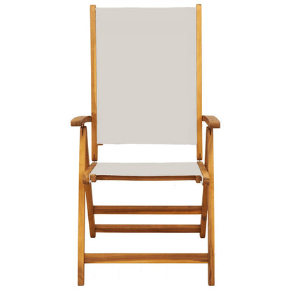 vidaXL Chaises de jardin 2 pcs Pliables Bois d'acacia massif et textilène