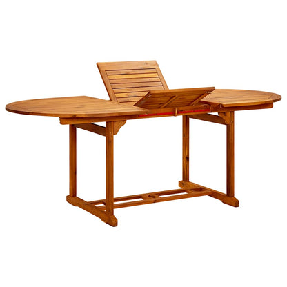 vidaXL 7-tlg. Garten-Essgruppe Stoff und Massivholz Beige