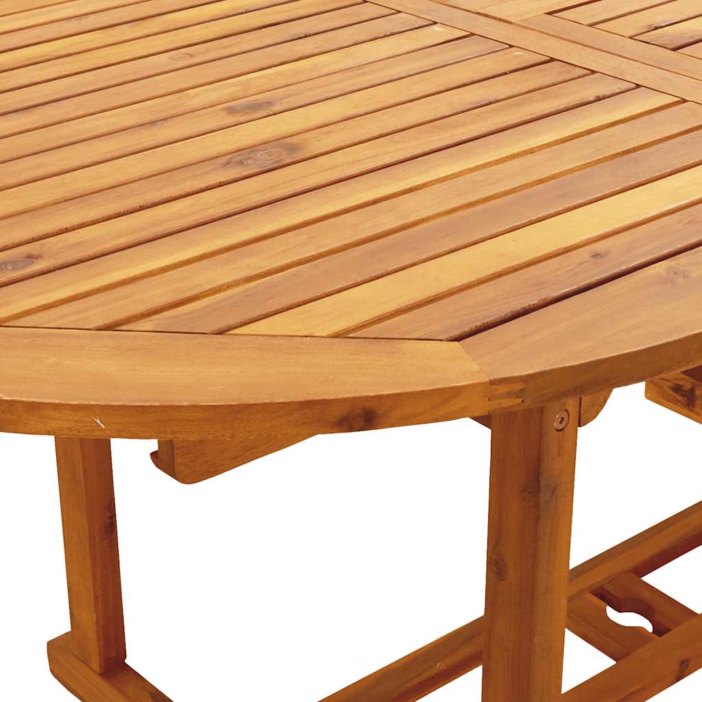 vidaXL 7-tlg. Garten-Essgruppe Stoff und Massivholz Beige