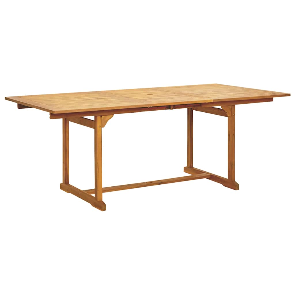 vidaXL 7-tlg. Garten-Essgruppe Poly Rattan und Massivholz Beige