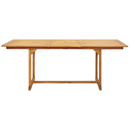 vidaXL 7-tlg. Garten-Essgruppe Poly Rattan und Massivholz Beige