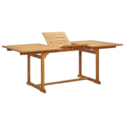 vidaXL 7-tlg. Garten-Essgruppe Poly Rattan und Massivholz Beige