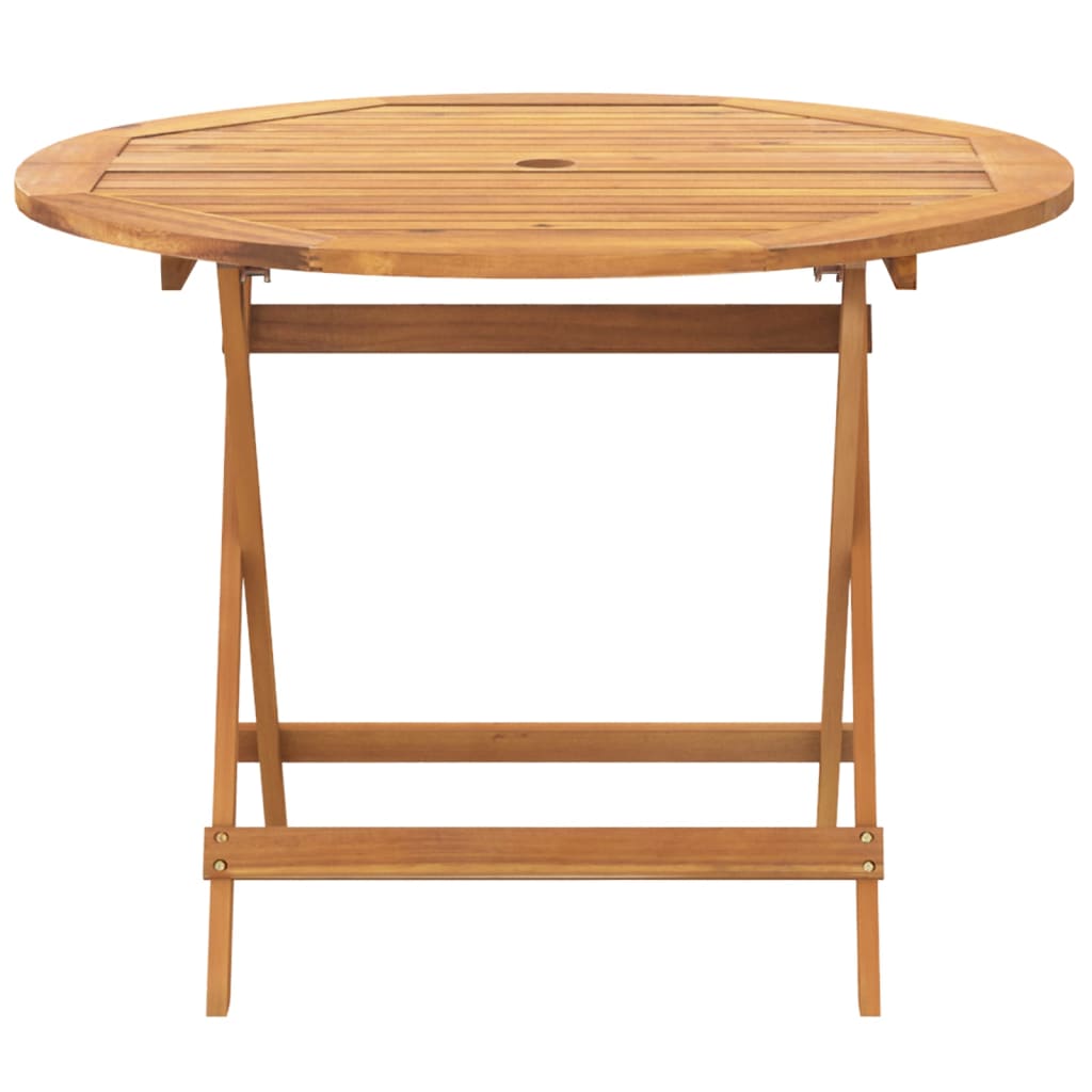 vidaXL 5-tlg. Garten-Essgruppe Beige Poly Rattan und Massivholz
