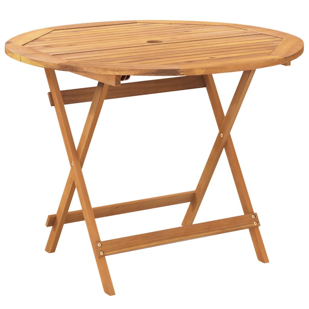 vidaXL 5-tlg. Garten-Essgruppe Beige Poly Rattan und Massivholz