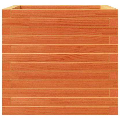 vidaXL Pflanzkübel Wachsbraun 50x50x46 cm Massivholz Kiefer
