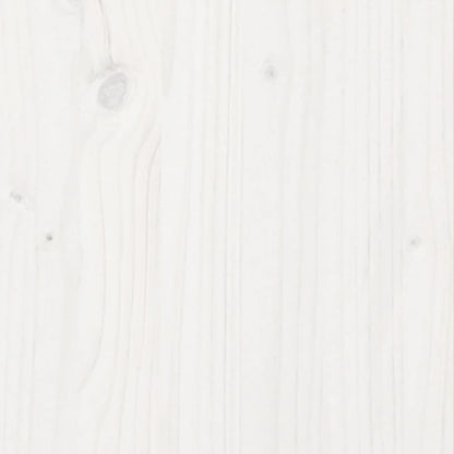 vidaXL Pflanzkübel Weiß 60x60x46 cm Massivholz Kiefer