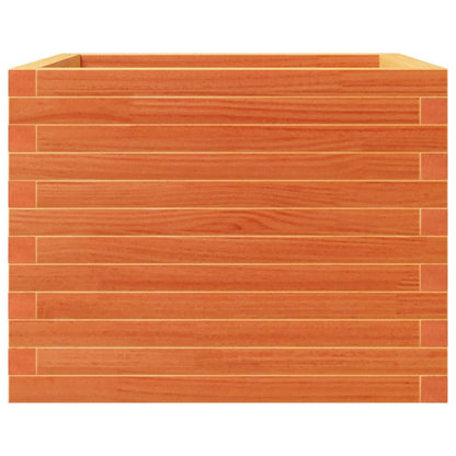 vidaXL Pflanzkübel Wachsbraun 60x60x46 cm Massivholz Kiefer