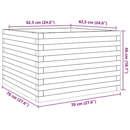 vidaXL Pflanzkübel 70x70x46 cm Massivholz Douglasie