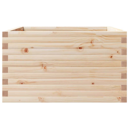 vidaXL Pflanzkübel 80x80x46 cm Massivholz Kiefer