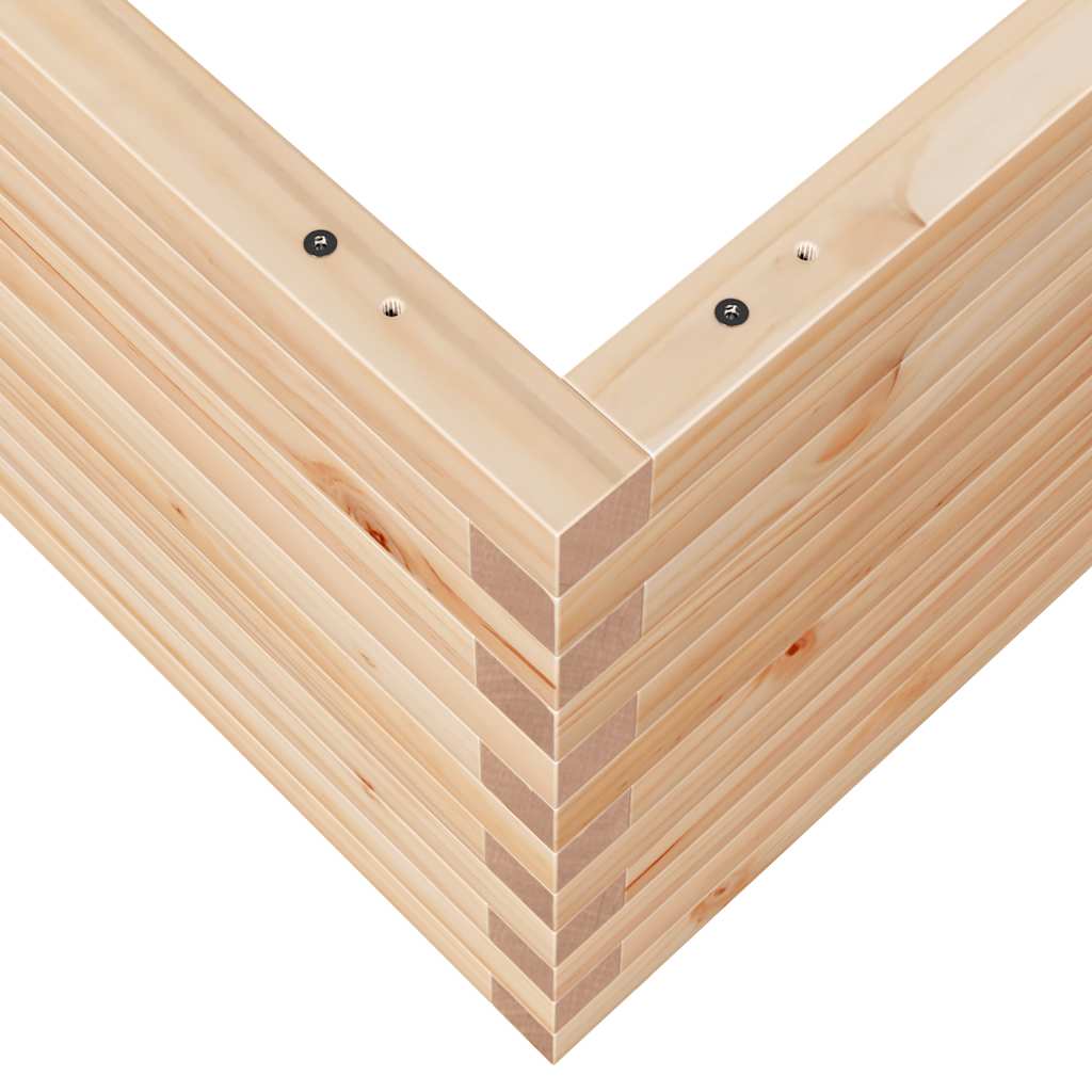 vidaXL Jardinière 90x90x46 cm Bois de pin massif