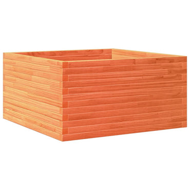 vidaXL Jardinière Bois de pin massif ciré marron 90x90x46 cm