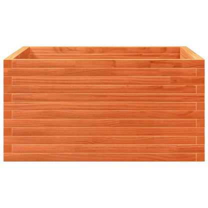 vidaXL Pflanzkübel Wachsbraun 90x90x46 cm Massivholz Kiefer