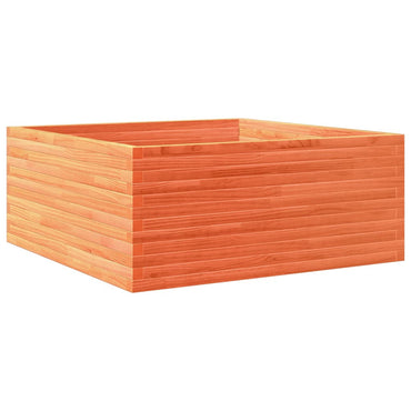 vidaXL Pflanzkübel Wachsbraun 110x110x46 cm Massivholz Kiefer