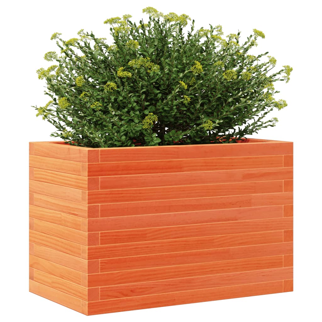 vidaXL Jardinière marron miel 70x40x46 cm bois de pin massif