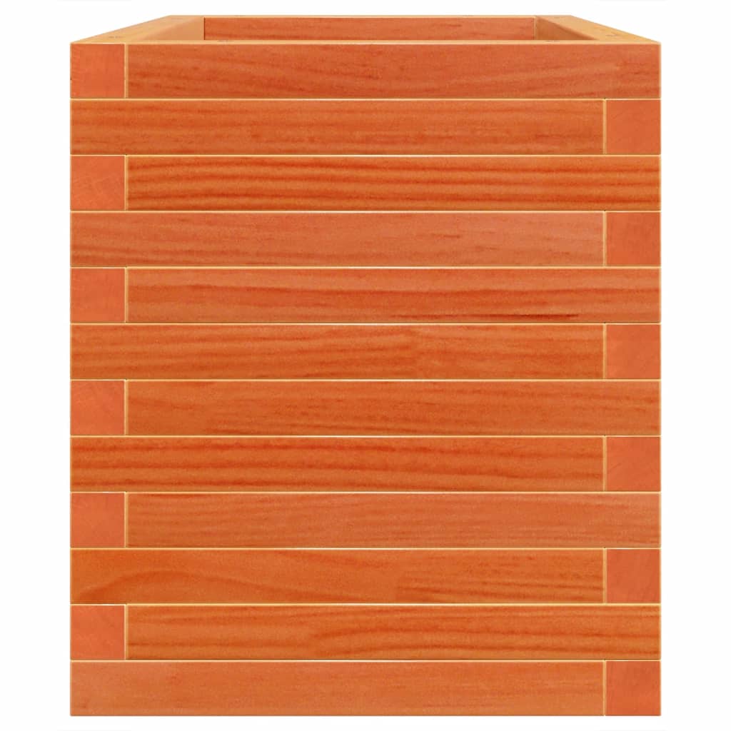 vidaXL Jardinière marron miel 70x40x46 cm bois de pin massif