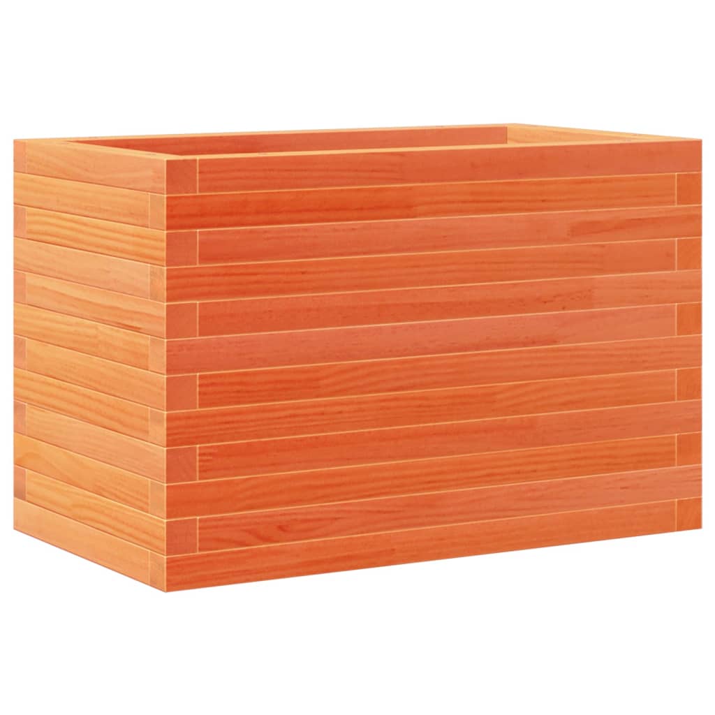 vidaXL Jardinière marron miel 70x40x46 cm bois de pin massif