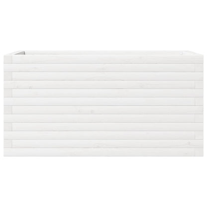 vidaXL Jardinière blanc 90x40x46 cm bois de pin massif