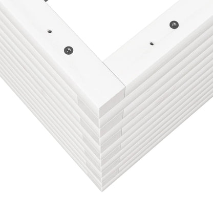 vidaXL Jardinière blanc 90x40x46 cm bois de pin massif