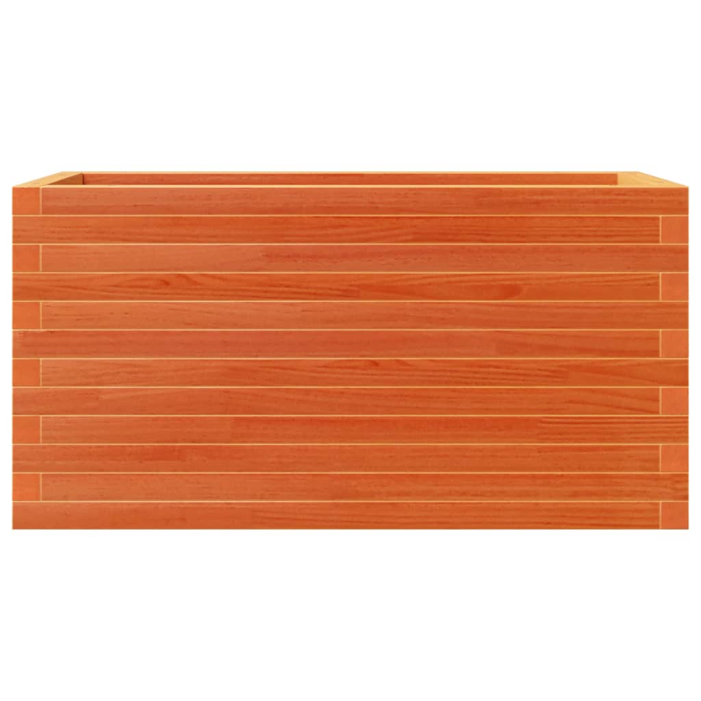 vidaXL Pflanzkübel Wachsbraun 90x40x46 cm Massivholz Kiefer