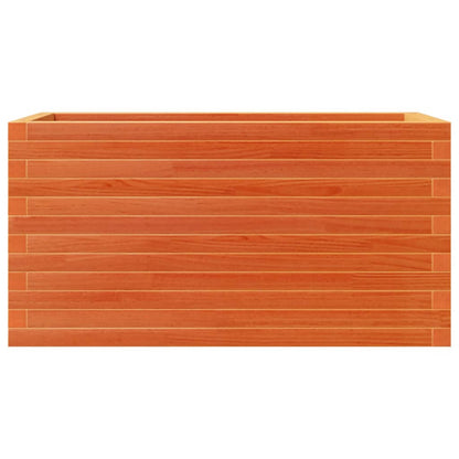 vidaXL Pflanzkübel Wachsbraun 90x40x46 cm Massivholz Kiefer