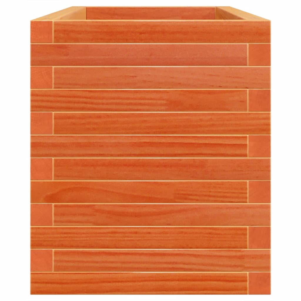 vidaXL Pflanzkübel Wachsbraun 110x40x46 cm Massivholz Kiefer