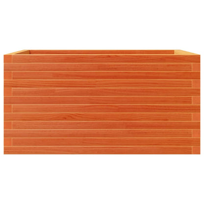 vidaXL Pflanzkübel Wachsbraun 90x60x46 cm Massivholz Kiefer