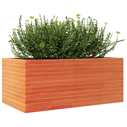vidaXL Pflanzkübel Wachsbraun 110x60x46 cm Massivholz Kiefer