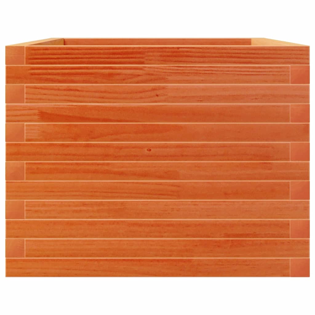 vidaXL Pflanzkübel Wachsbraun 110x60x46 cm Massivholz Kiefer