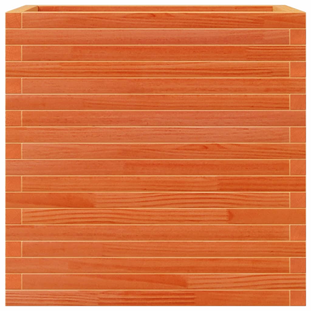 vidaXL Pflanzkübel Wachsbraun 70x40x68,5 cm Massivholz Kiefer