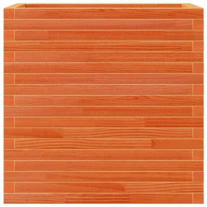 vidaXL Pflanzkübel Wachsbraun 70x40x68,5 cm Massivholz Kiefer
