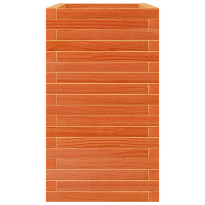 vidaXL Pflanzkübel Wachsbraun 70x40x68,5 cm Massivholz Kiefer