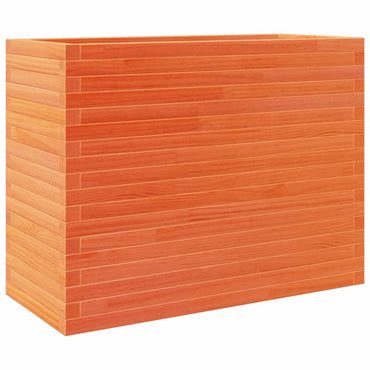 vidaXL Pflanzkübel Wachsbraun 90x40x68,5 cm Massivholz Kiefer