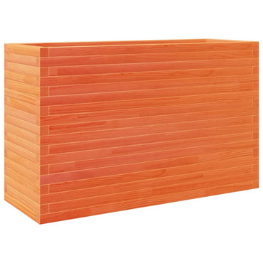 vidaXL Pflanzkübel Wachsbraun 110x40x68,5 cm Massivholz Kiefer