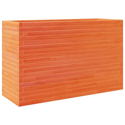 vidaXL Pflanzkübel Wachsbraun 110x40x68,5 cm Massivholz Kiefer
